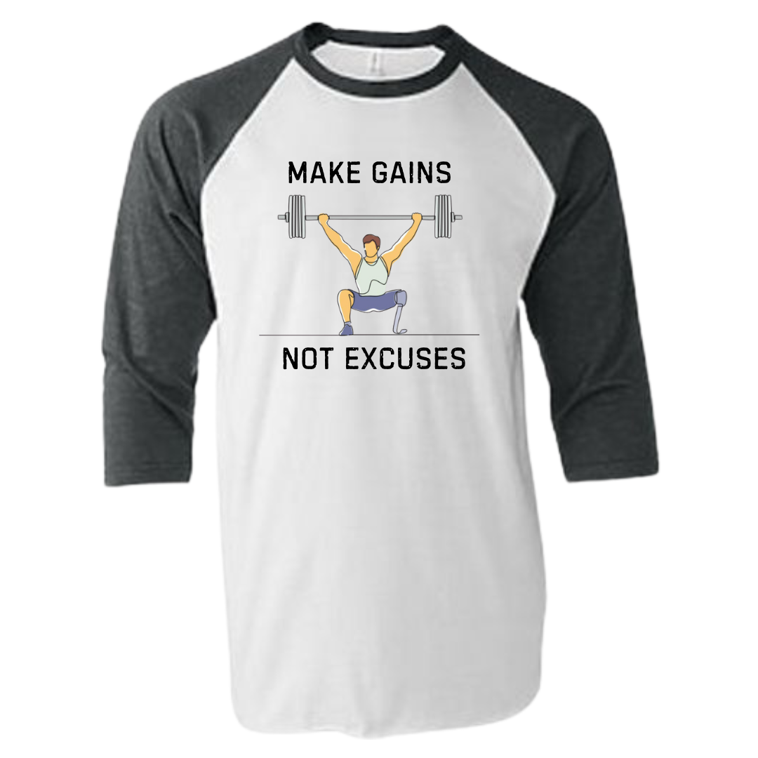 MAKE GAINS NOT EXCUSES Male - Art Download Only