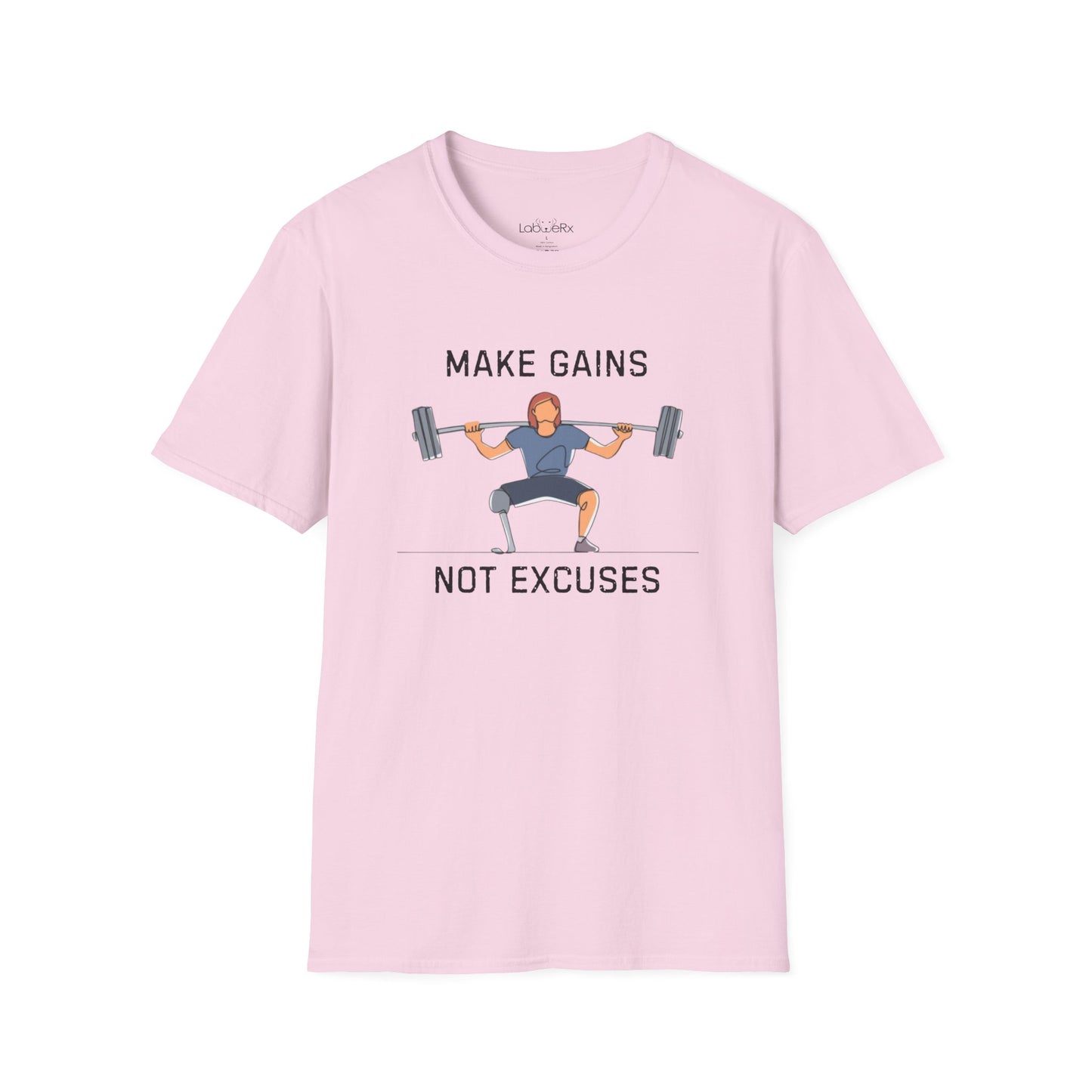 MAKE GAINS NOT EXCUSES Female T-Shirt - Unisex