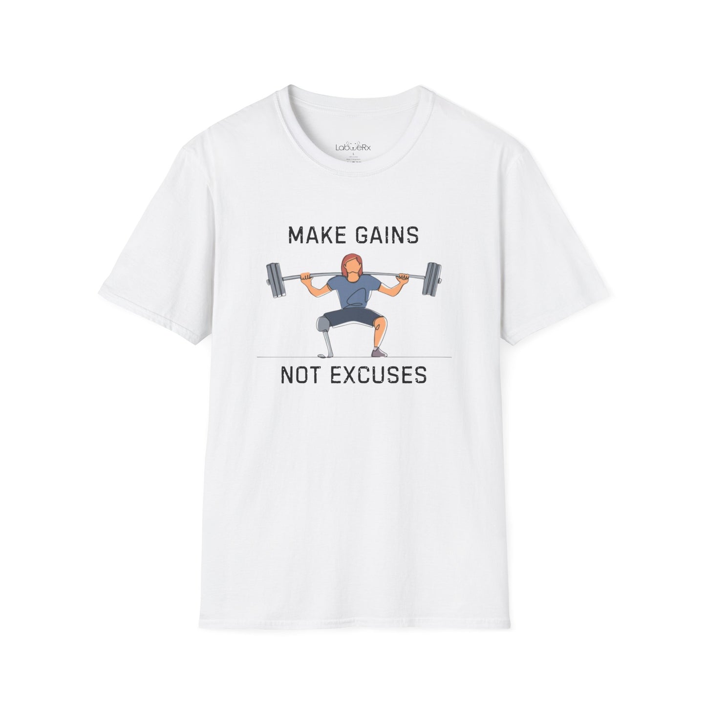 MAKE GAINS NOT EXCUSES Female T-Shirt - Unisex