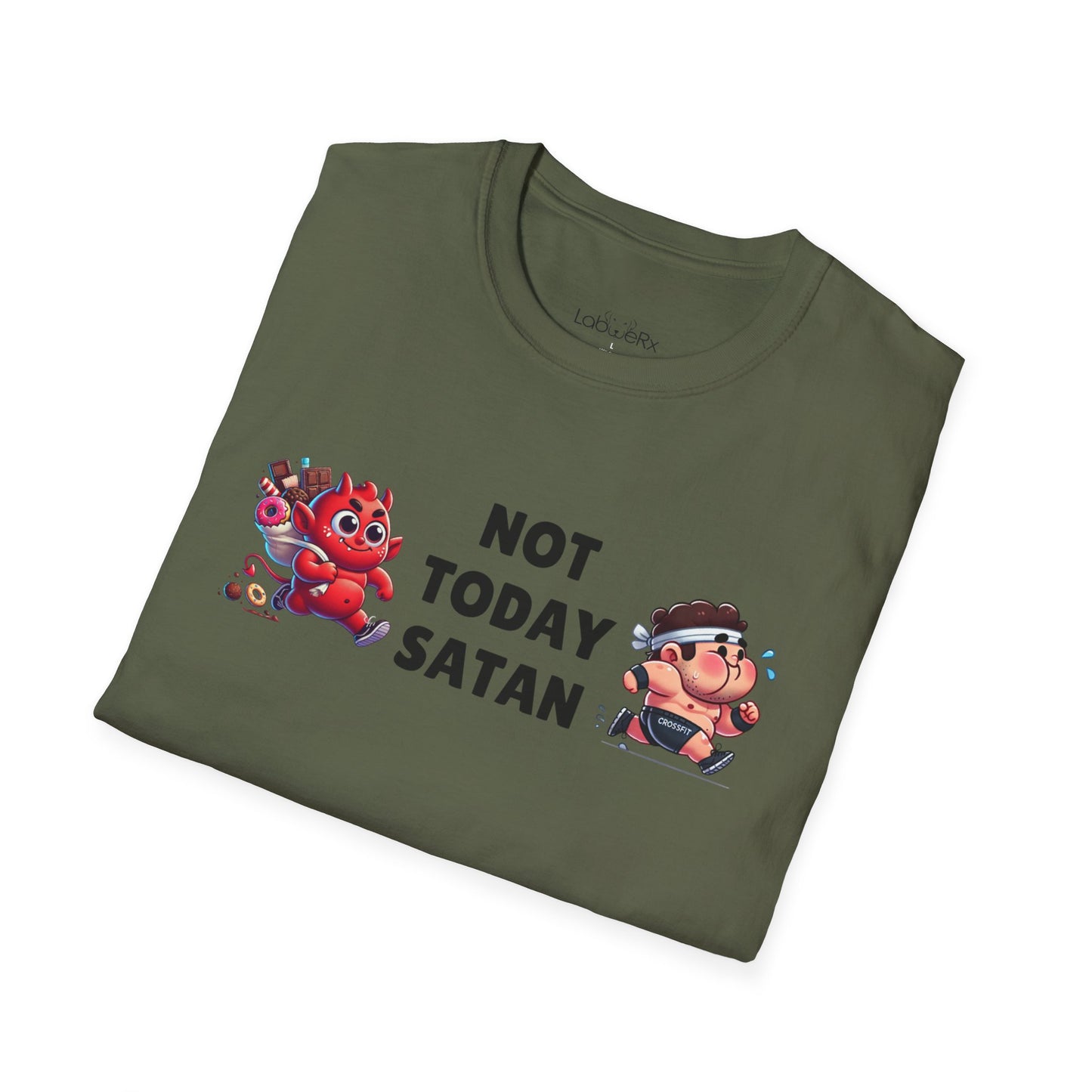 NOT TODAY SATAN (MALE) Male T-Shirt - Unisex