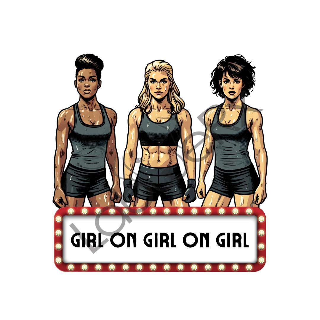 GIRL ON GIRL ON GIRL - Art Download Only