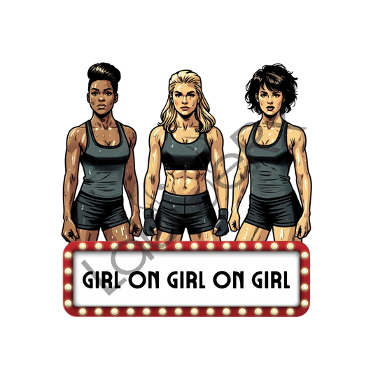 GIRL ON GIRL ON GIRL - Art Download Only