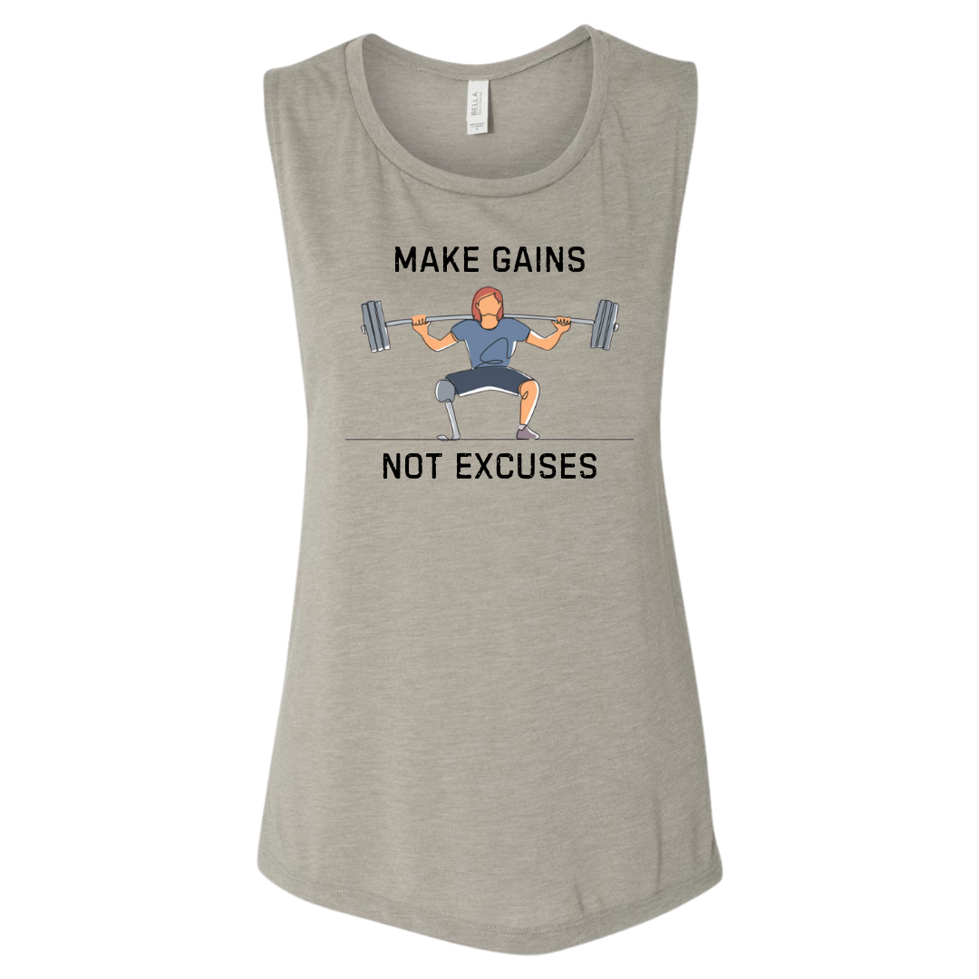 MAKE GAINS NOT EXCUSES Female - Art Download Only