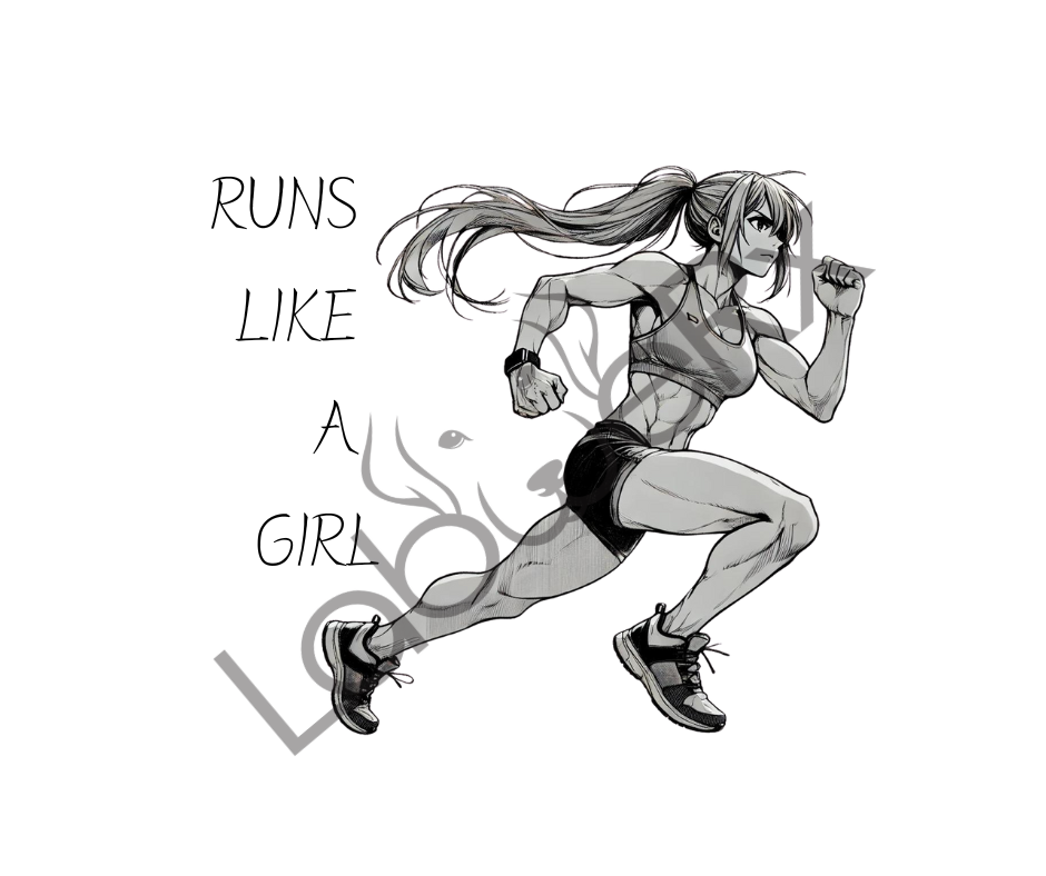 RUNS LIKE A GIRL - Art Download Only