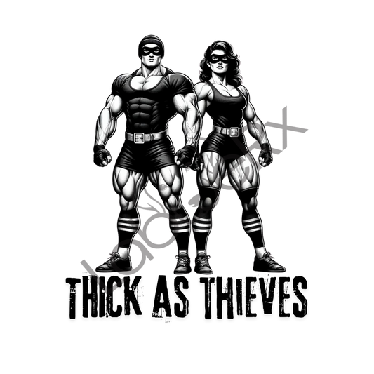 THICK AS THIEVES (CO-ED Male + Female Team Variant) - Art Download Only